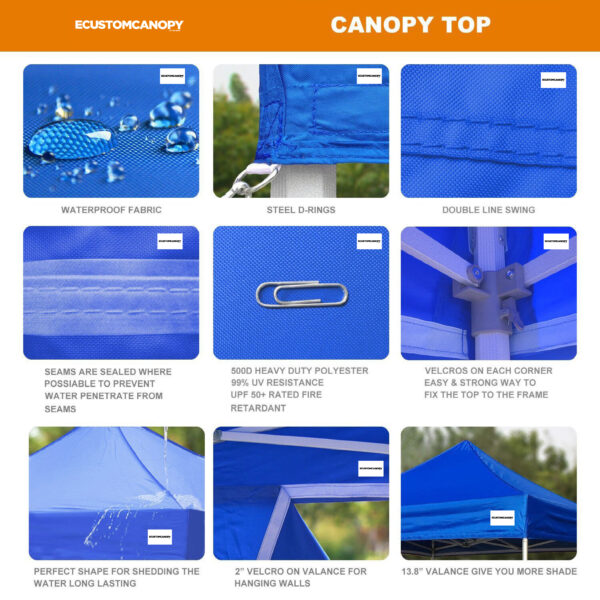 Plain Canopy Top Replacement (No Frame) - Image 7